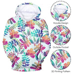 Palm Hoodie Printed Drawstring Pullover Sweatshirt - S-4XL