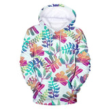 Palm Hoodie Printed Drawstring Pullover Sweatshirt - S-4XL