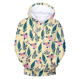 Palm Hoodie Printed Drawstring Pullover Sweatshirt - S-4XL