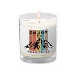 Enjoy the Mountains - Glass jar soy wax candle