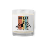 Enjoy the Mountains - Glass jar soy wax candle